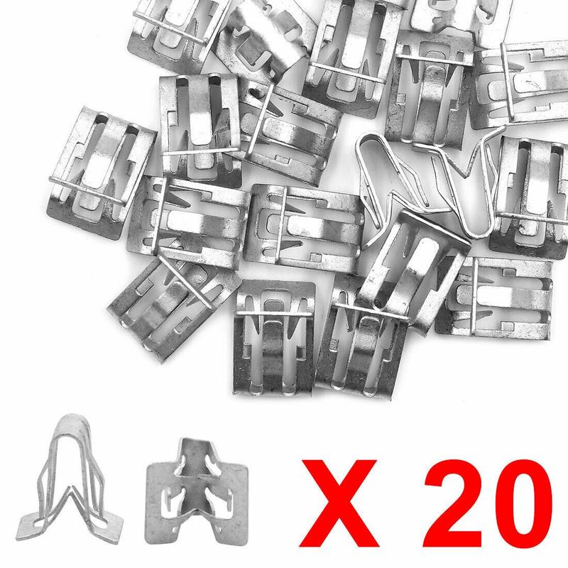 20pcs Silver Tone Metal Fastener Retainer Dash Dashboard Tri - TikTok ...