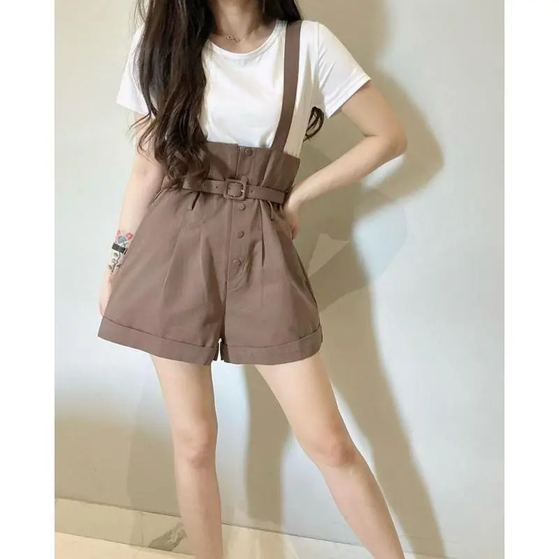 Bella Overall Celana Pendek Wanita Korean Style / Jumpsuit Celana Pendek 4