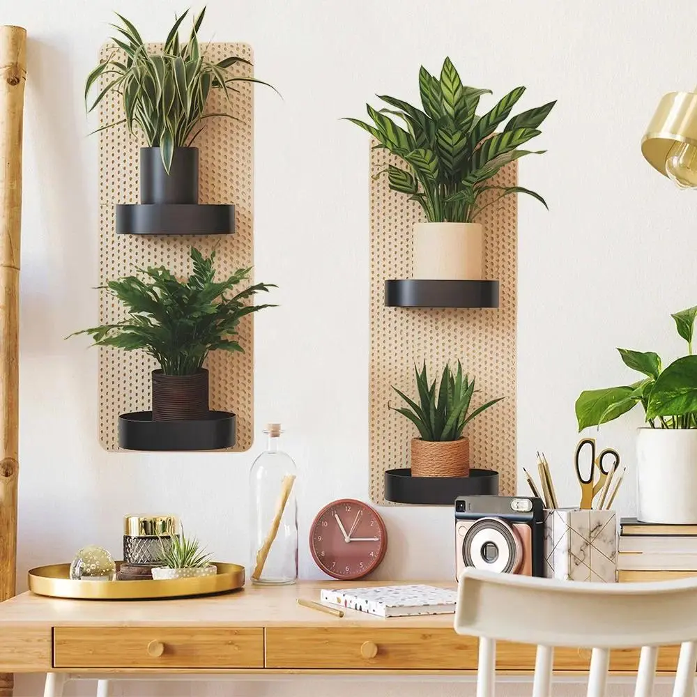 3D Green Plant Wall Stickers Creative Simulated Potted Plants Bedrooms Living Rooms Balconies Home Beautification Wall Stickers