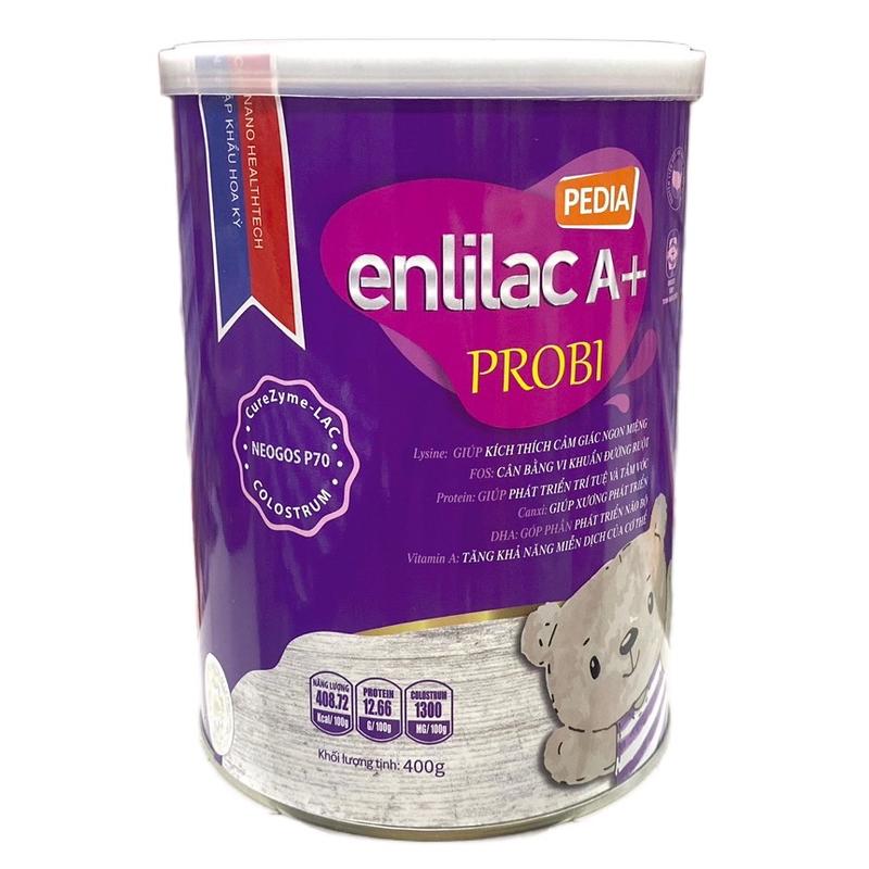Sữa Bột Enlilac A+ Probi Pedia Hộp 400g Cho Bé