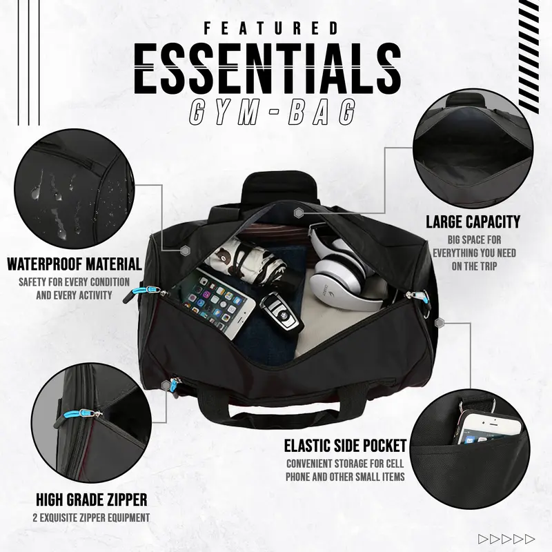 CoreNation Core Duffel Gym Bag Tas Multifungsi Duffel Olahraga Gym Sport Travel Bag Fitnes 2