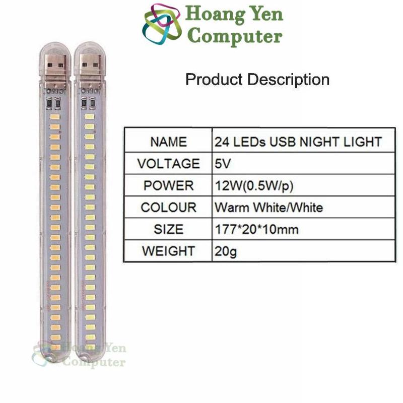 Đèn Led USB 24 Led Siêu Sáng - Ánh Sáng Trắng 3