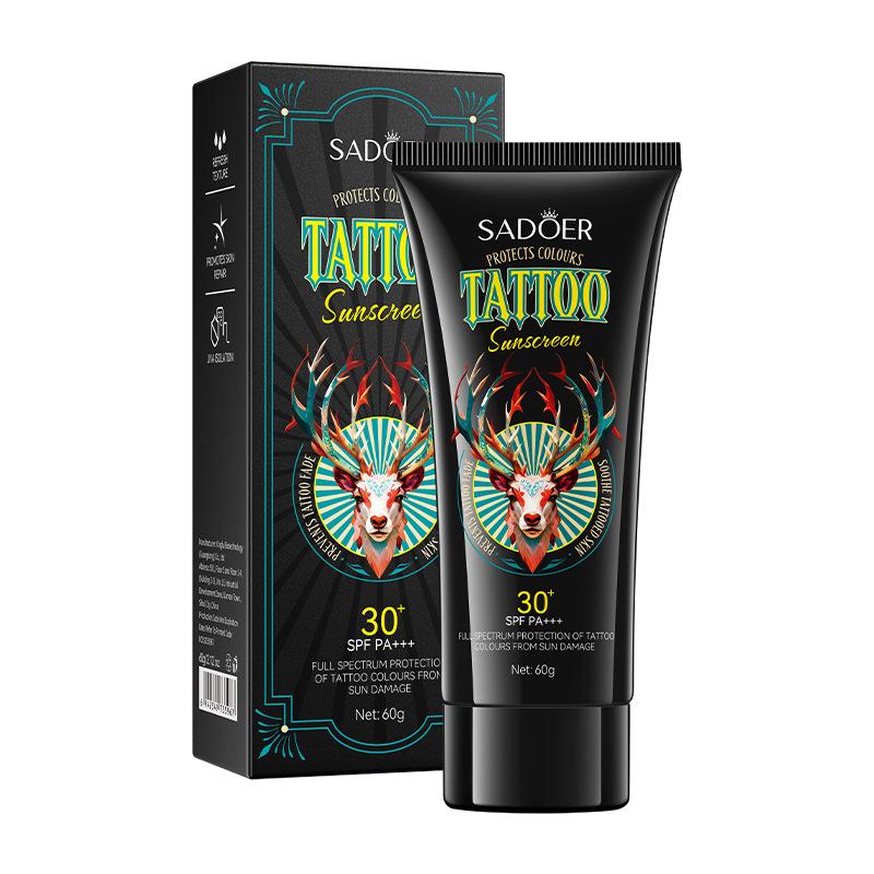 60g Tattoo Protects Colors Sunscreen SPF30+ PA+++ Protecting Tattoo Skins Full Spectrum Protection Soothing Moisturize Ultraviolet-Proof  Waterproof Body Care 5