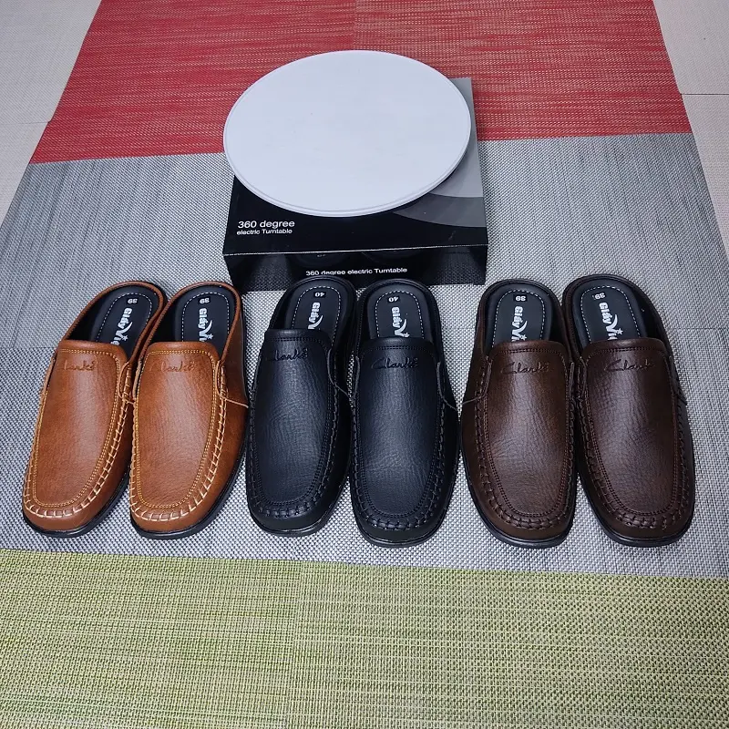 Giày lười nam không gót dành cho người trung niên size từ 38 đên 43 khâu đế size chuẩn Shoes Đế Bằng DéP