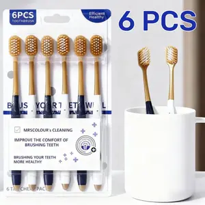 1 PACK ISI 6 PCS Sikat Gigi Dewasa Sikat Gigi Double Care Travel Toothbrush Sensitive Soft