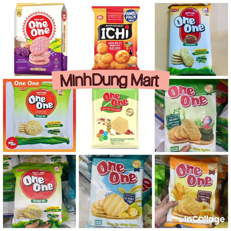  Bánh gạo One One phô mai thực dưỡng khoai lang tím Ngô ngọt Snack Ăn Vặt 