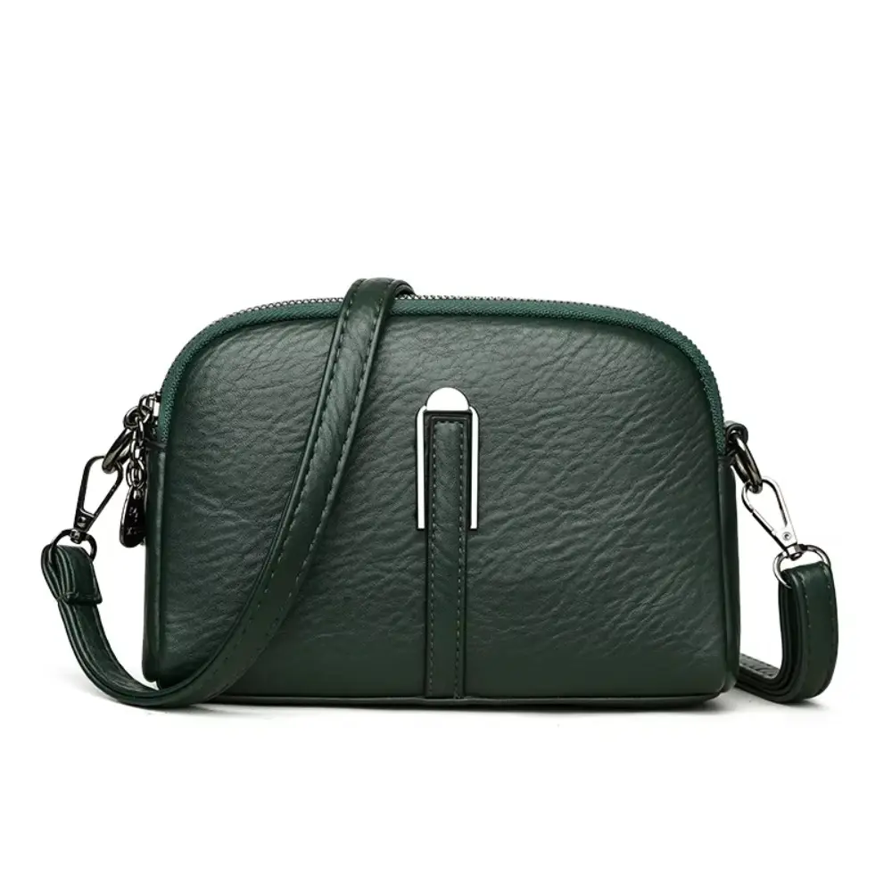 Fashion Large Capacity Shoulder Bag Leather Solid Color Messenger Bag Women Handbag