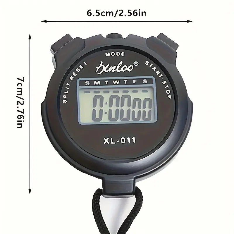 1pc Electronic Stopwatch, Multifunctional, Digital Display, Battery Powered, 36V, ABS Material, Non-rechargeable Button Battery (Diameter20mm), with Referee Timer, for Sports, Fitness, Running, Track and Field Training, Birthday, Christmas 5