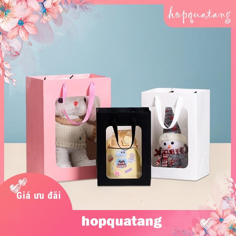 Túi Giấy Mặt Kính Đựng Hoa, Quà Tặng Túi Giấy Cứng Cao Cấp 2