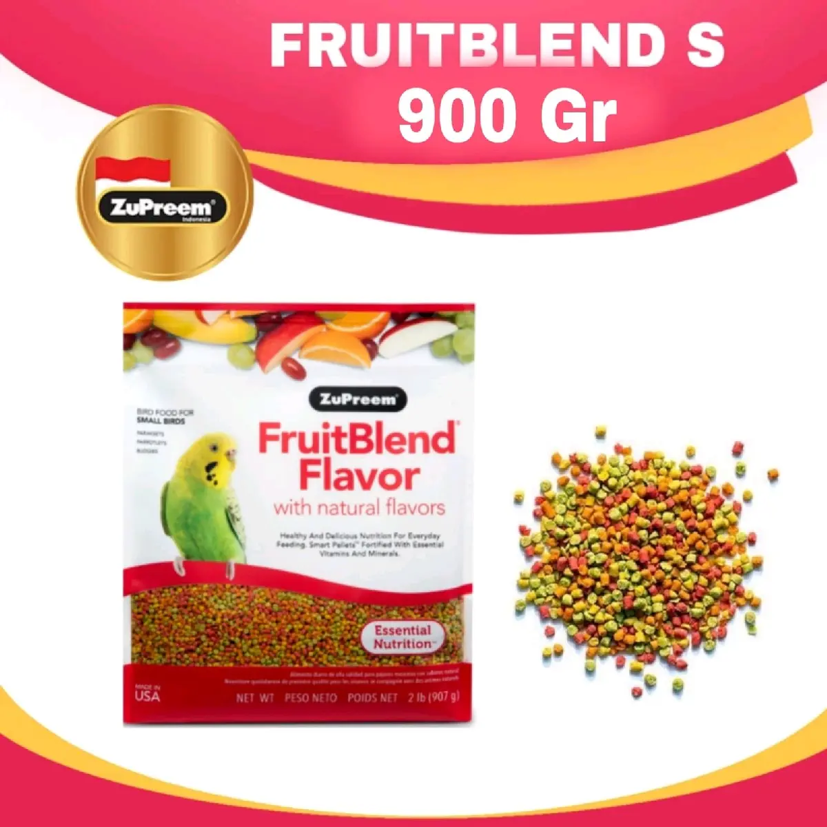 ZuPreem FruitBlend s 900g