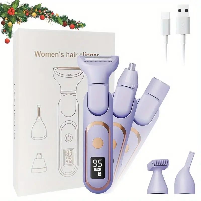 5 in 1 Electric Hair Removal Machine, Multifunctional Electric Shaver for Women, Household Epilator, Painless Electric Razor, Gifts for Women 0