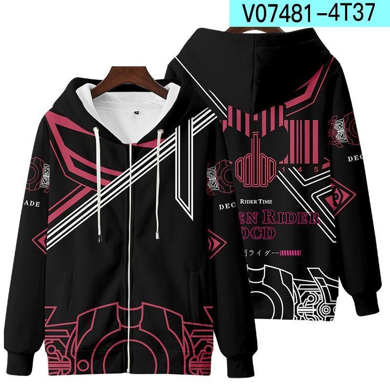Áo Hoodie Nam Thiết Kế Decade Drive Zi-O In 3D Thích Hợp Cho Trẻ Em Nam Giới Thời Trang Thu Đông Áo Hoodie Anime Áo Khoác Áo Khoác Có Khóa Kéo Dài Tay Áo Khoác