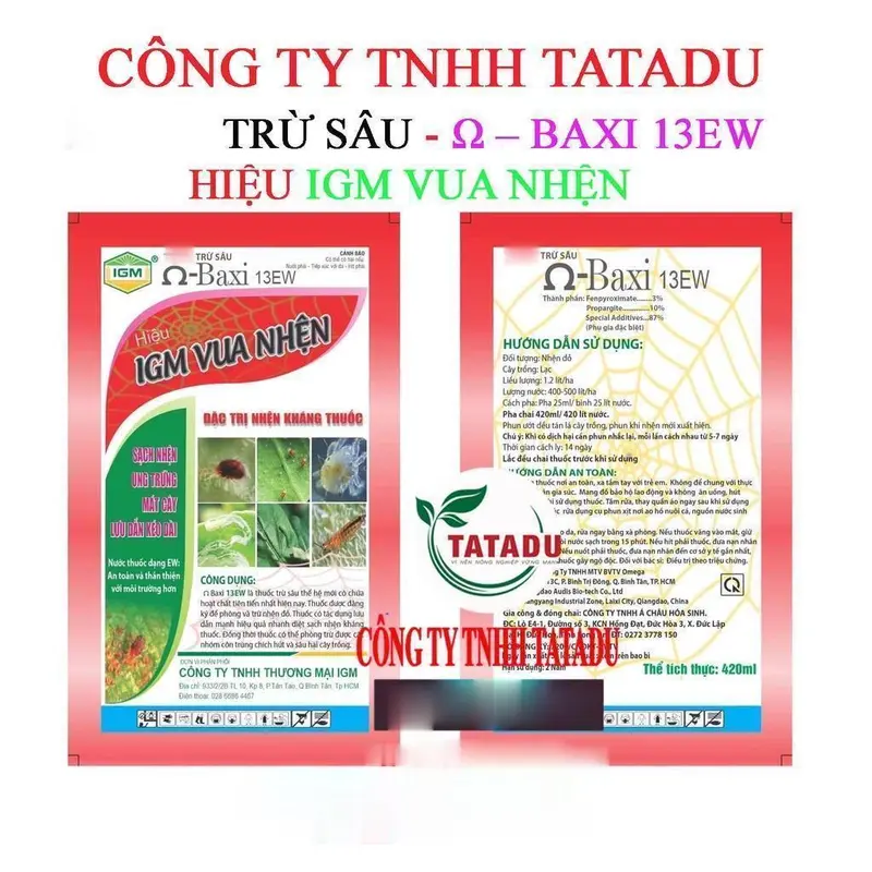 Dung dịch BAXI 13EW – TRỪ SÂU HIỆU IGM CHAI 420ML CTY THƯƠNG MẠI IGM 0