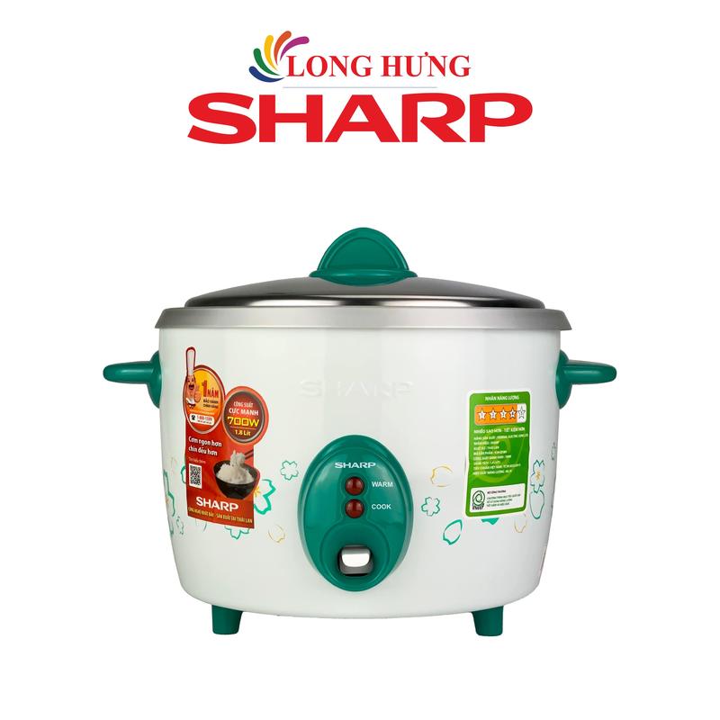 Nồi cơm điện nắp rời Sharp 1.8 lít KSH-D18V - Hàng chính hãng