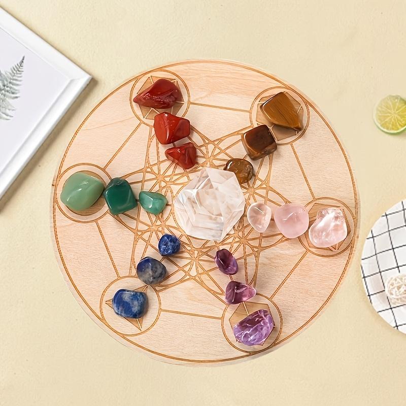 Product Introduction of Chakra Stone Set, 1 Set Natural Stone with Witchcraft Energy Balance Meditation Kit, Home Decor Ornament, Gift for Friend 5
