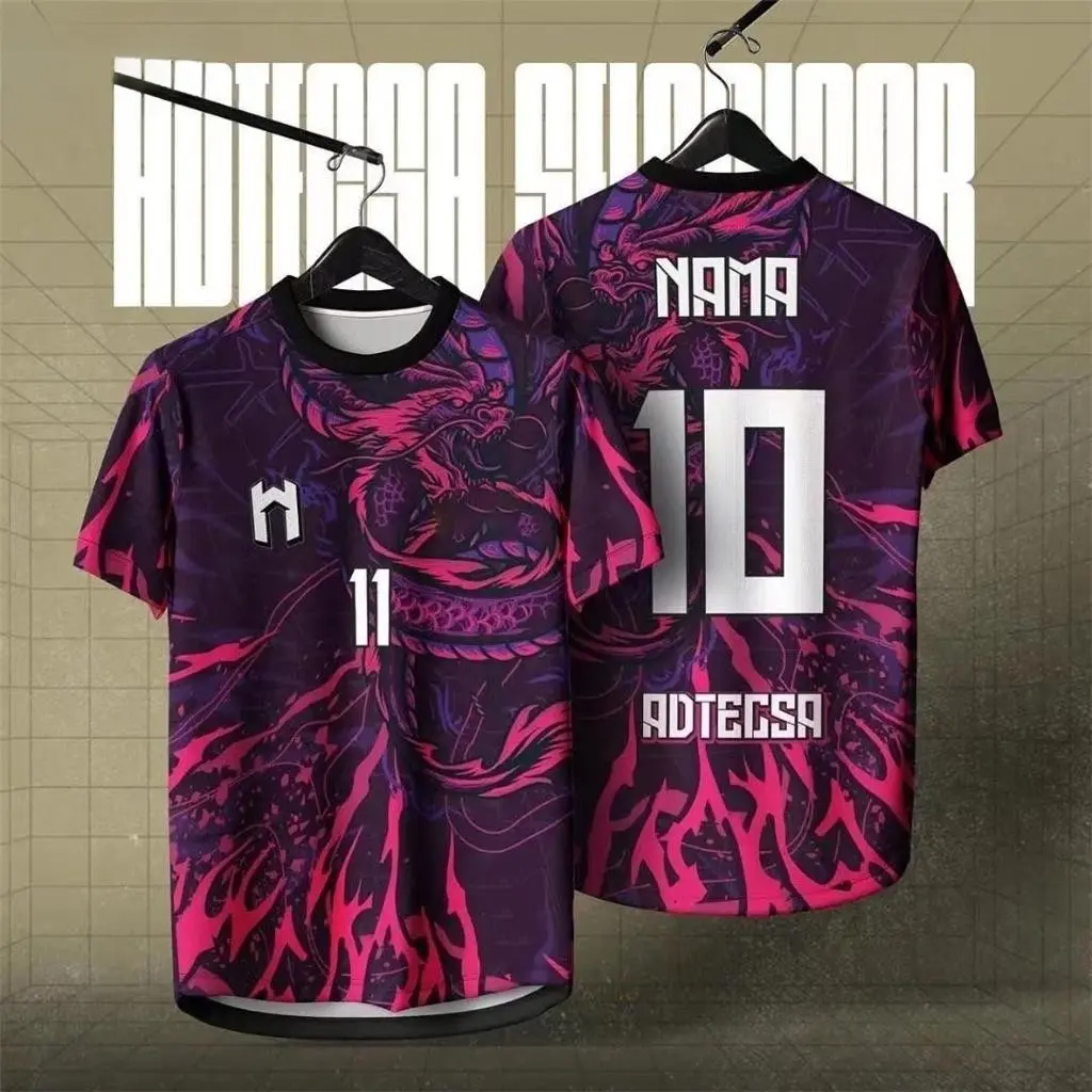 (Free custom name and number) fullsublimation jersey shirt retro select men's design teamwear Dragon plus size Jersey viral OOTD cheap shirts hot selling fashionable loose T-shirt quick-drying close gift