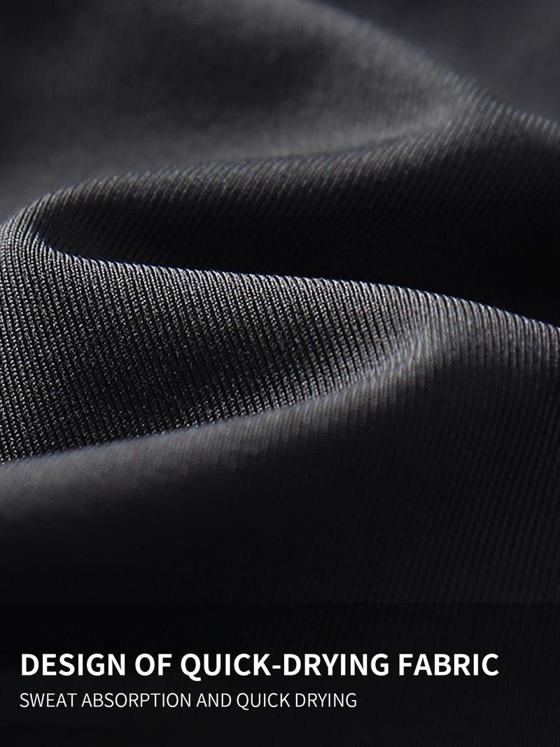 Product Introduction of Men's Long Sleeve Compression Tee & Leggings Set, Tight-fitting Breathable Comfortable Sports Set for Running & Workout, Men's Sportswear Set for Fall & Winter, Tracksuit 5