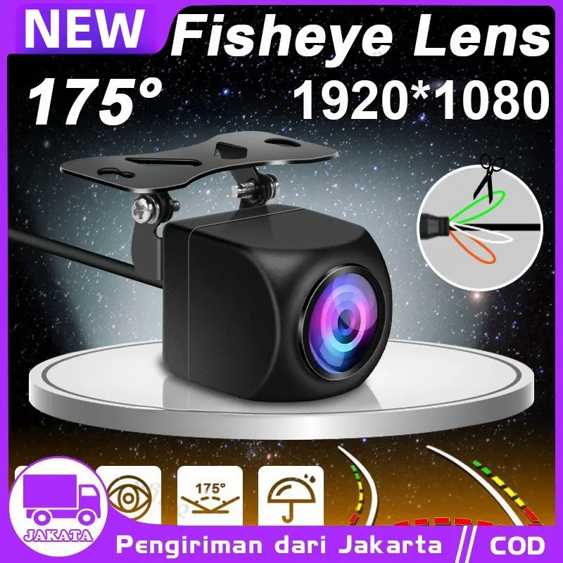 kamera parkir ahd orca 720P/1080P camera mundur ahd orca resolusi 720P Kamera Parkir Mundur Mobil FISH EYE camera AHD CCD FULL HD belakang 2