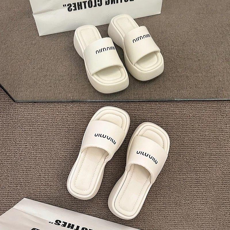 Product Introduction of Dép Nữ, Tăng 5cm Đế, Dép Lê, Thích Hợp Cho Mùa Hè, Phong Cách Hàn Quốc, Giày Ngoài Trời, Thời Trang, Nữ, 2024 Hàng Mới Về 1
