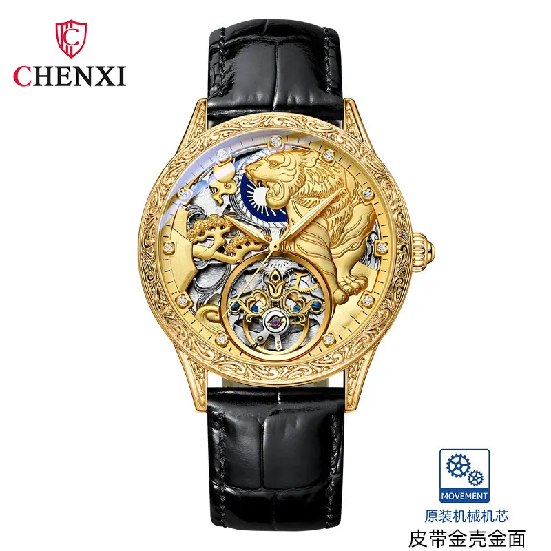 Đồng Hồ Chúa Sơn Lâm CX6029G Sang trọng , mạnh mẽ , Thuần khiết. Đồng hồ thời trang nam Đẹp, Thiết kế tinh xảo bắt mắt.