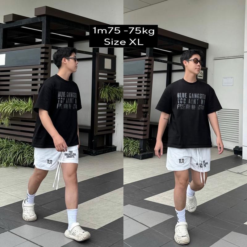 [HẾT HÀNG] Shameless Club | Quần Short Dù Nhăn Lót Lưới Họa Tiết Thêu Nổi Form Trên Đầu Gối QS.001 Unisex 3