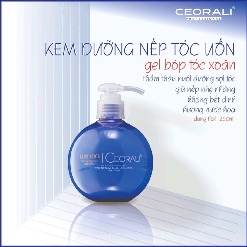 gel bóp tóc xoăn (kem dưỡng và giữ nếp tóc uốn) Ceorali 250g