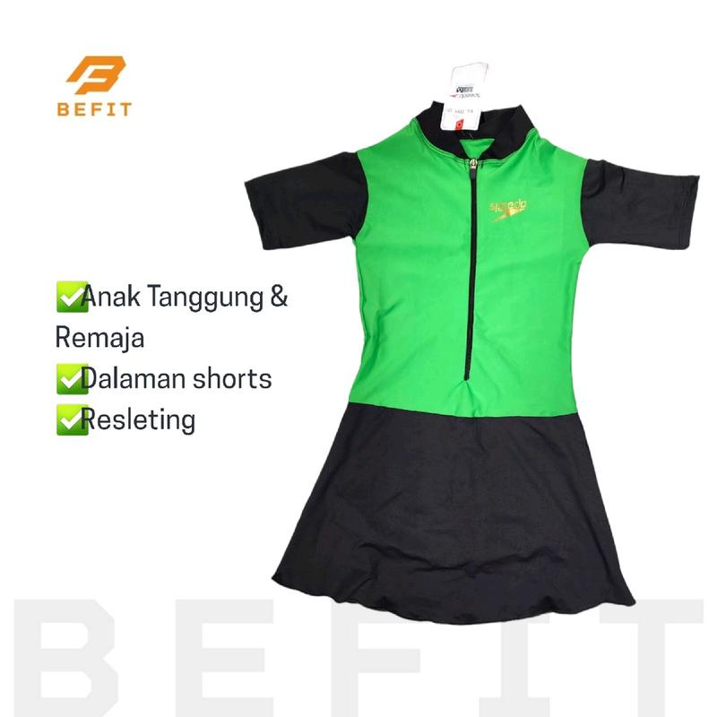 Baju Renang Diving Rok Anak Perempuan Remaja 12-16th Polos Sport 1