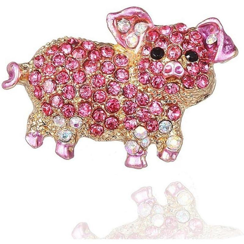 Pink cubic zirconia brooch Pink cubic zirconia brooch