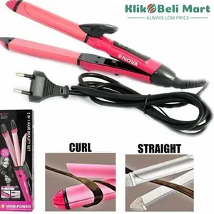 [KBM] Nova Catokan Rambut NHC-2009 Catok 2 In 1 Pelurus Keriting