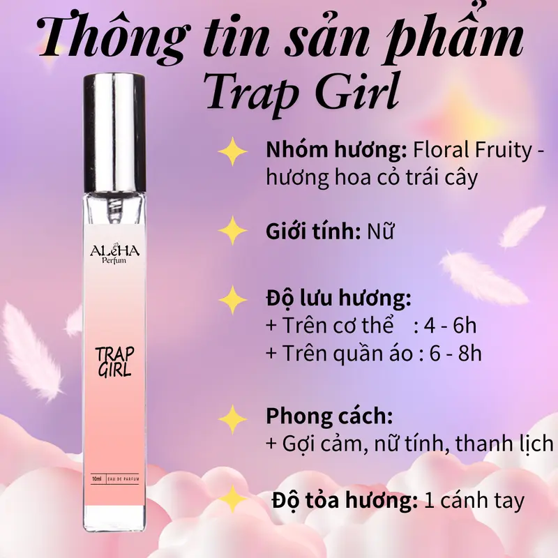 Combo 3 chai nước hoa nữ Aleha nữ tính ngọt ngào, cá tính trẻ trung, cổ điển quyến rũ dạng xịt thơm 10ml Combo 1 2