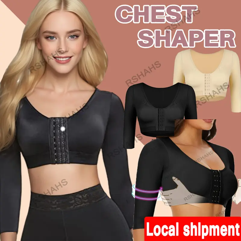S-5XL Big Size Body Shaper Women Post Surgery Arm Lipo Compression ...