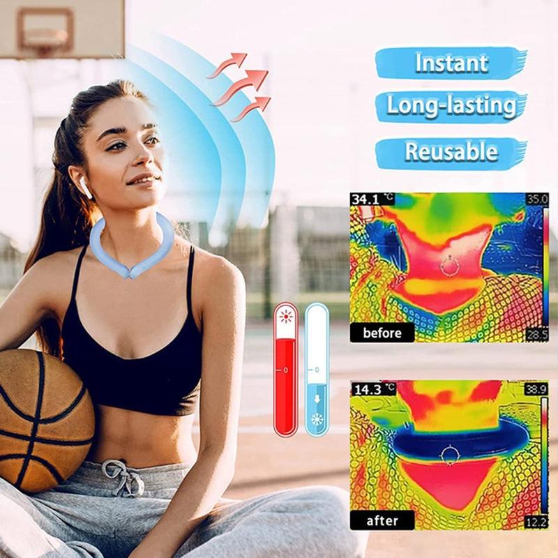 Product Introduction of Halter Ice Pack Neck Collar Summer Heatstroke Prevention Hanging Cooling And Sports Ice Bag Q9J6 36