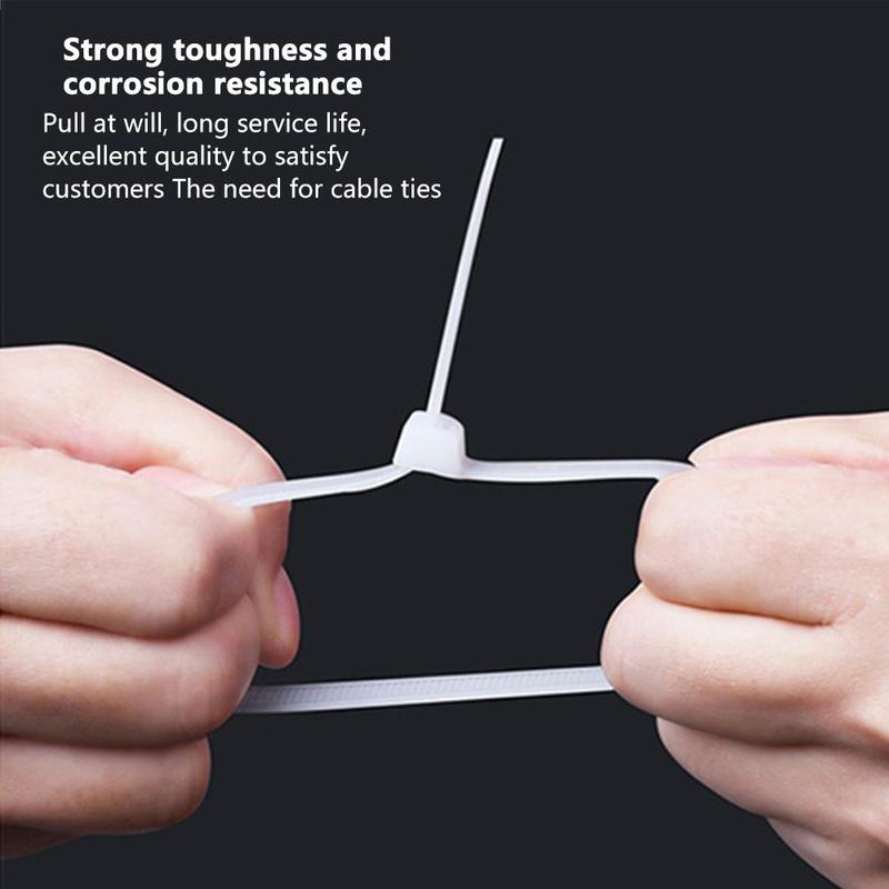 4 Inch Cable Zip Ties, Heavy Duty Durable Self-locking Wire Ties, 18lbs Tensile Strength Cable Zip Ties for Home, Garden, Garage, Workshop 3