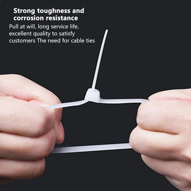 4 Inch Cable Zip Ties, Heavy Duty Durable Self-locking Wire Ties, 18lbs Tensile Strength Cable Zip Ties for Home, Garden, Garage, Workshop 3