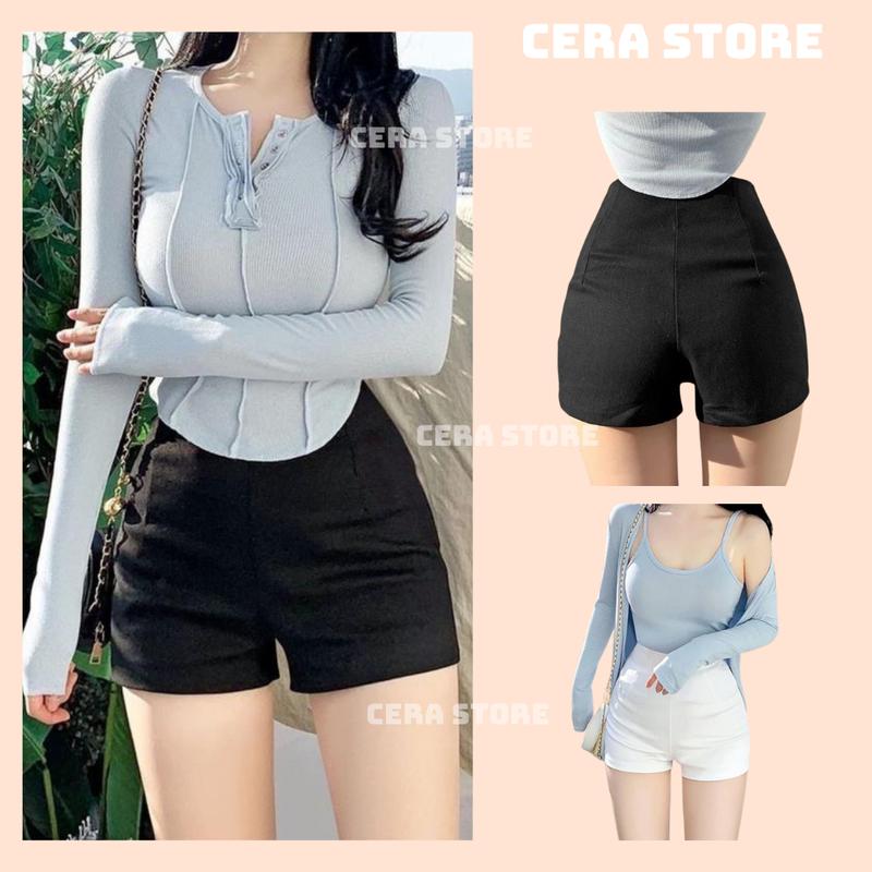  Quần Short Dance Chất Umi Khoá Sau Quần Short Idol Khoá Sau Quần Sooc Chất Umi Co Dãn 4 Chiều- Cerastore 