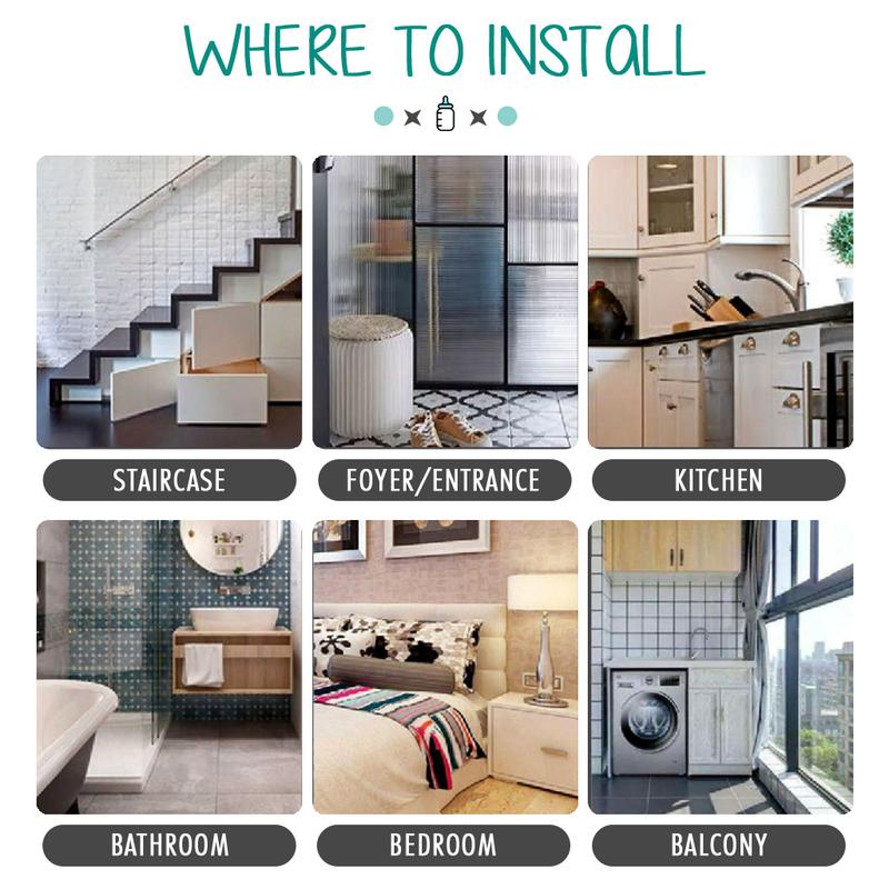 Product Introduction of SG Baby Safety Gate - Auto Lock Fence Bedroom Baby Kids Pet Dog Cat Child Door Frame Barrier HDB Home Kitchen 2