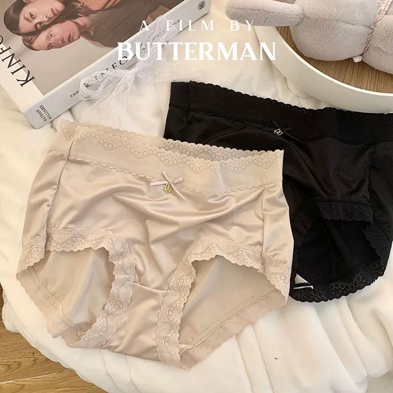 Quần Lót Nữ Đúc Su Lụa Băng Tàng Hình Lưng Cao Viền Gợn Sóng Siêu Hot 6605 - Women's Underwear   A212