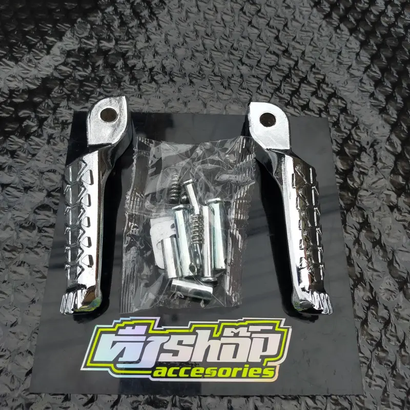 paket chrome honda matic engkol, step, paha rem honda yamaha matic mio sporty/smile beat scoopy genio vario Motorcycle Kendaraan 6