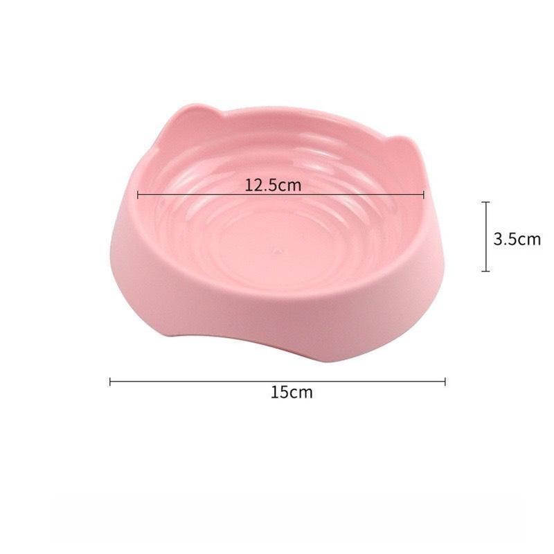 Bát ăn đơn hình tai mèo đáng yêu cho chó mèo chứa được nhiều thức ăn vững chắc loại dày - DuckPet 1