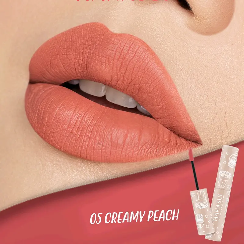 HANASUI Mattedorable Lip Cream Boba Edition Tahan Lama Bibir Lipstick Lipcream Matte Black Gloss lipstik 0
