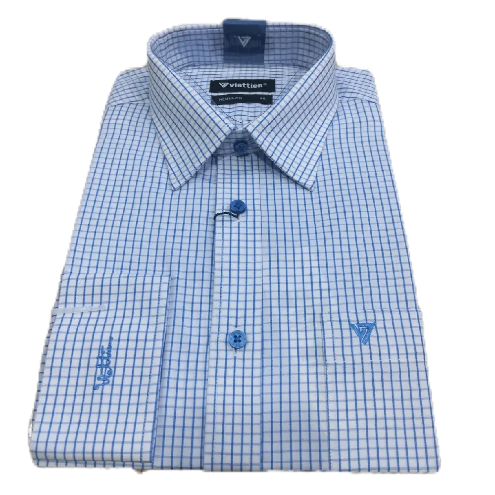 Áo sơ mi Việt Tiến mã 6432 tay dài fom REGULAR