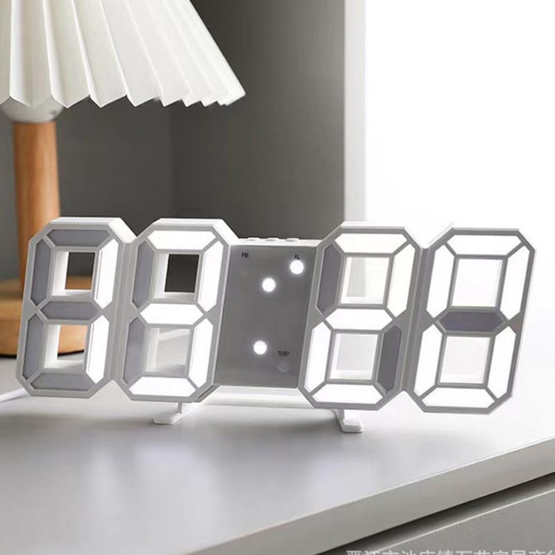 Jam Dinding Digital LED 3D Modern/ Jam Dinding Digital / Jam Dinding LED / Jam Dinding Estetik / Jam Meja Led Digital + SUHU / Jam Meja Led 0