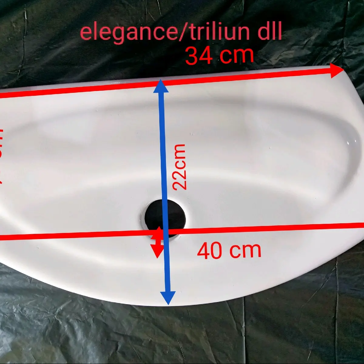 tutup tangki kloset duduk dari bahan fiberglass cocok untuk triliun,elegance,dbs,dan icepol ic690dan ceramax