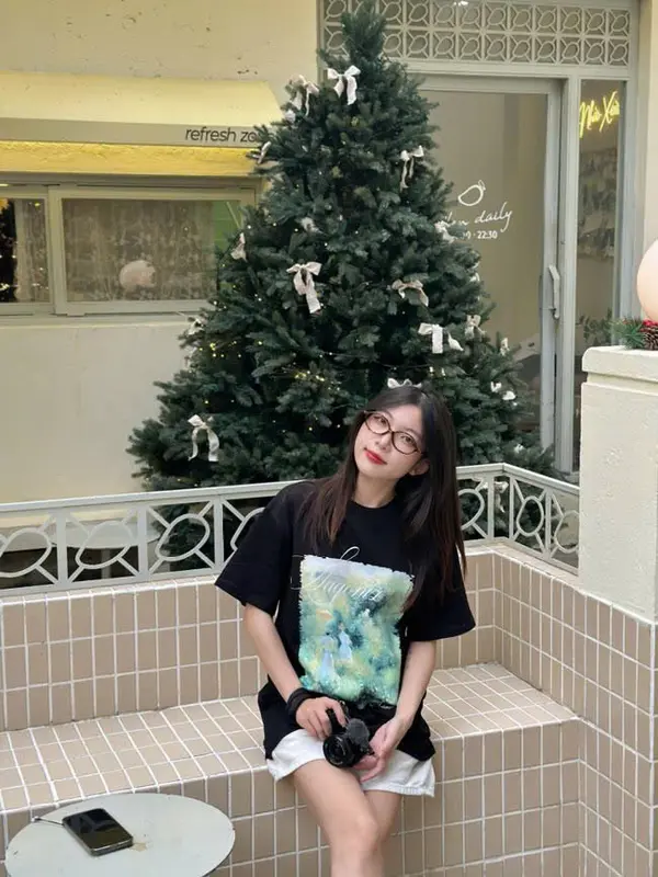 SAGONIZ áo thun Impressionist Tee, năng động, thời trang, áo thun cổ tròn - chất liệu cotton 2 chiều 250gsm Unisex thoải mái, trẻ trung, thấm hút mồ hôi tốt thông thường Menswear 5