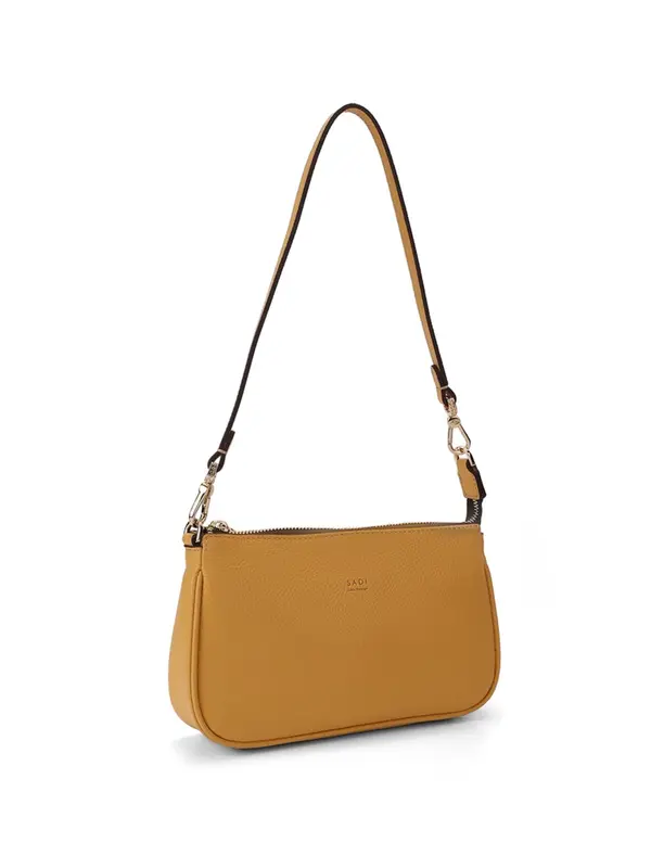 Women's Solid Color Shoulder Bag, Fashionable Cowhide Crossbody Bag for Daily Used, Casual Trendy Versatile High-quality Daily Commuting Bag 2