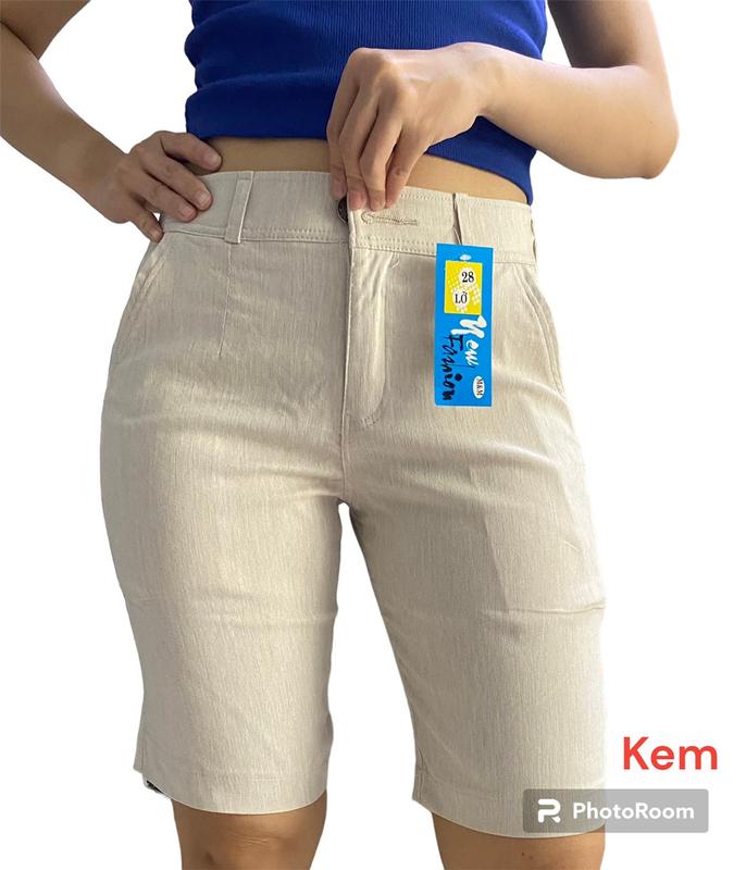 quần lửng kaki nữ, quần ngố nữ . size 40-80kg