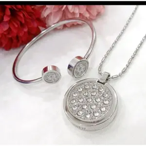 [Bayar di Tempat]1set Kalung Kesehatan Pria Wanita Pendant Gratis Box dan Sertifikat/KALUNG KESEHATAN QUANTUM PENDANT (dapat bonus beli 2) - AS