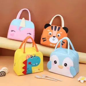 Tas Bekal Anak Karakter Lunch Cooler Bag Aluminum foil Tahan Panas Bahan Kanvas Dalam Aluminum foil Ukuran 23x13x19 Cm Trendy & Premium
