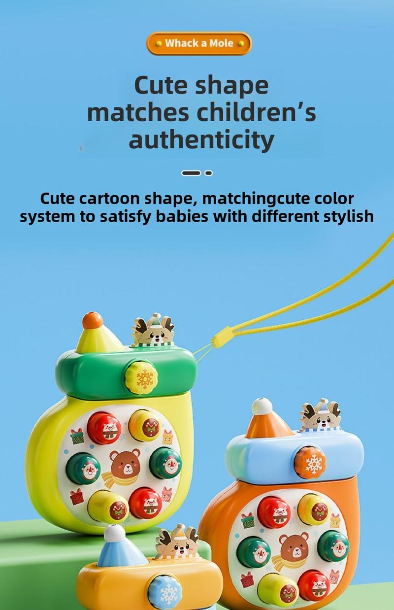 Product Introduction of Đồ Chơi Whac-a-Mole Lòng Bàn Tay Mini Âm Nhạc Bấm Cho Trẻ Em, Bộ Ghép Hình Giáo Dục Sớm, Thích Hợp Cho Bé Trai Và Bé Gái, Nhấn Ngón Tay, Trẻ Nhỏ Nhận Thức Hình Dạng, [Hình Thông Minh] 23