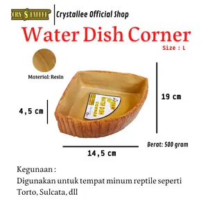 CRYSTALLEE TEMPAT MINUM REPTIL II WATER DISH CORNER